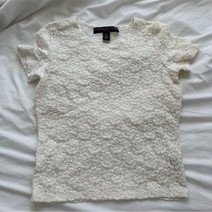 Josephine Chaus White Lace Top